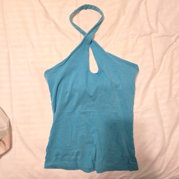 Victoria's Secret Keyhole Top in Turquoise - Picture 2 of 3